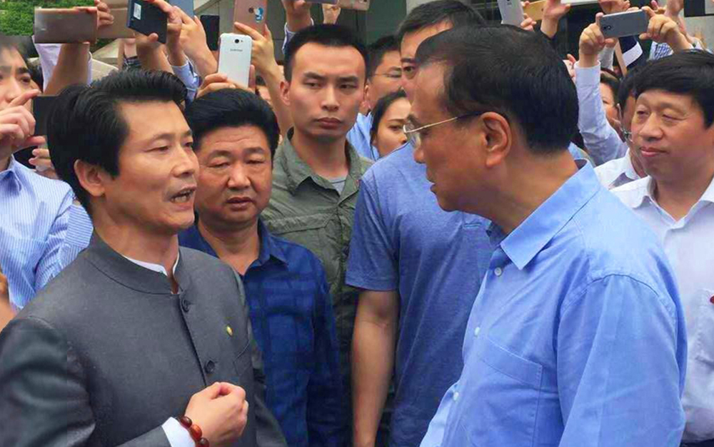 中共中央政治局常务、国务院总理李克强接见湖北热博RB88集团主席刘雁飞